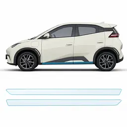 Антигравійна захисна бронеплівка за лекалами для BYD Seagull (Dolphin Surf) I 2023- нижня зона кузова пороги