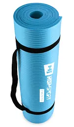 Мат для фітнесу та йоги Hop-Sport HS-N010GM 1см блакитний - мініатюра 3