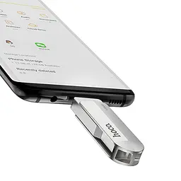 Флешка металева Hoco UD10 Wise 32 GB USB3.0 + Type-C OTG-накопичувач на 2 виходи - мініатюра 3