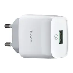 МЗП Hoco C72Q Glorious single port QC3.0 charger ( EU ) White
