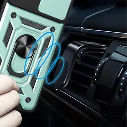 Чохол Ummi Camshield Serge Ring для Xiaomi Redmi Note 10 Pro / 10 Pro Max Зелений / Green - мініатюра 4