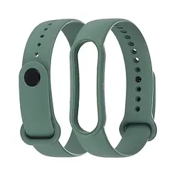 Ремінець силіконовий для Xiaomi Mi Band 5/6 колір 16 сіро-зелений