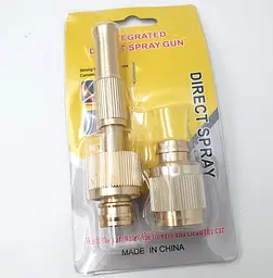Насадка форсунка високого тиску розпилювач на латунний шланг INTEGRATED DIRECT SPRAY GUN UKC - мініатюра 9