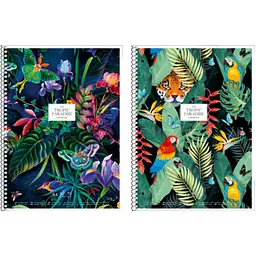 Коледж-блок Student, А4+, у клітинку, спіраль, 80 арк., tropic paradise (A4-080-6704K) - мініатюра 2