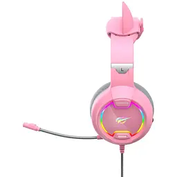 Навушники ігрові з мікрофоном Havit HV-H2233d Cat pink (HV-H2233d) - мініатюра 4