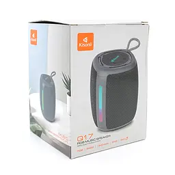Колонка Kisonli Q17 Bluetooth 5.3, 1х8W, 1800mAh, USB/TF/TWS/FM/BT/LED, DC: 5V/1A, BOX, Camouflage, Q45 - мініатюра 2
