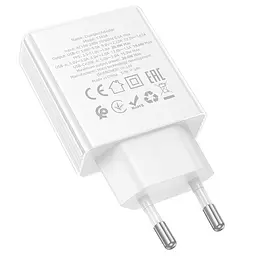 МЗП Hoco C142A Direct PD20W+QC3.0 (1USB-A/1C) White - мініатюра 4