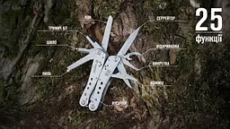 Мультитул Multi Tool Ganzo G201 Stainless Steel Edition 22 функцій - мініатюра 7