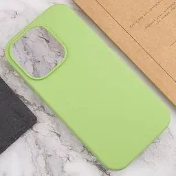 Чохол Silicone Case Full Protective (AA) NO LOGO для Apple iPhone 14 Pro Max (6.7) М'ятний / Mint - мініатюра 5