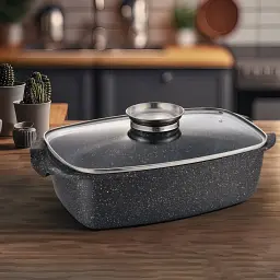 Жаровня Gusto покриття Marble 5,5 л (GT-2504-32) - мініатюра 5