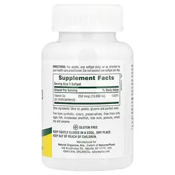 Вітамін D3 NaturesPlus Vitamin D3 250 мкг 60 гелевих капсул - мініатюра 2