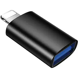 Перехідник Borofone BV 26 Lightning Male to USB Female USB 2.0 Black - мініатюра 2