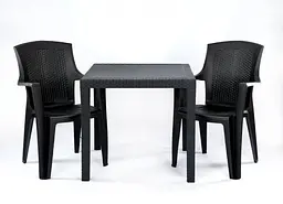 Стіл Progarden KING 79x79x72 антрацит - мініатюра 2