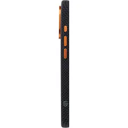 Чохол ArmorStandart LikeCarbon2 SE MagCase для Apple iPhone 17 Kevlar Black Orange (ARM89163) [156298] - мініатюра 6