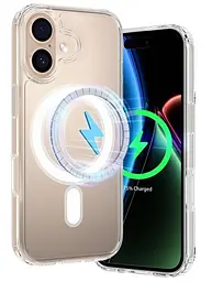 Протиударний чохол для Apple iPhone 17 Clear Case Ultra Hybrid MagSafe Прозорий з магнітом - мініатюра 8