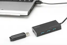 Разветвитель-хаб USB 3.0 Digitus DA-70240-1 Hub, 4-port - мініатюра 2