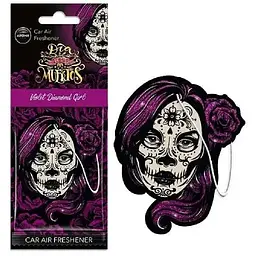 Ароматизатор для авто Aroma Car Cellulose Dia Los Muertos Violet Diamond Girl (10378)