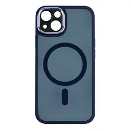 Чохол Creative TPU PC Metal Calais MagSafe Apple iPhone 13 Dark Blue