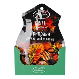 Приправа Любисток Grill Expert для картоплі та овочів 30 г (740229) - мініатюра 5