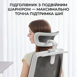 Офісне крісло Sihoo M59AS Mesh Gray (M59AS-M301) - мініатюра 12
