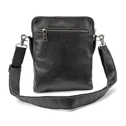 Месенджер класичний чорий в гладкій шкірі Tiding Bag 8009A чорний - мініатюра 5