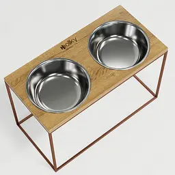 Hollky Base XXL40 — миски на підставці для дуже великих собак (2 × 2,8 л) - мініатюра 9