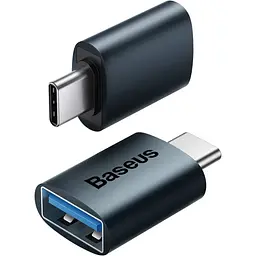 Адаптер Baseus Ingenuity Series Mini OTG Adaptor Type-C to USB-A 3.1 blue (ZJJQ000003) - мініатюра 3