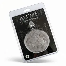 Металева анальна пробка з хвостиком ALUME, S - мініатюра 5