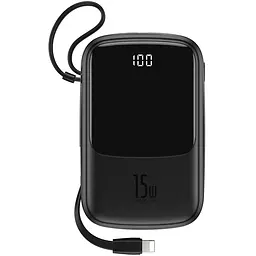 Портативна батарея Powerbank Baseus Q-Pow Digital Display With Type-C Cable 10000 mAh PPQD-A01 Black