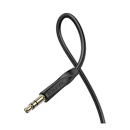 Аудіо кабель Borofone BL16 Clear sound AUX 3.5мм male – AUX 3.5мм male Black (34366_3340080) - мініатюра 2
