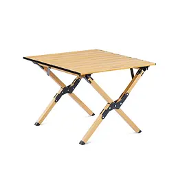 Складний стіл Naturehike розмір S (CNK2300JU010) 57x60см, алюміній, бежевий