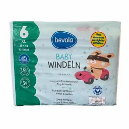 Підгузки Bevola Baby 6 XL (15+ кг), 32 шт