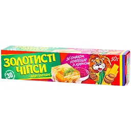Чипси Золотисті зі смаком холодцю з хроном 50 г (903625) - мініатюра 2