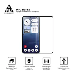 Скло захисне Armorstandart Pro Nothing Phone (3a) / (3a) Pro Black (ARM85466) - мініатюра 2