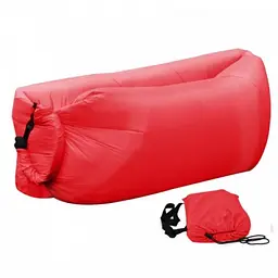 Диван надувний з подушкою лежак крісло 150х70см подушка 70х30см UKC AIR Sofa 4 червоний