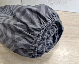 Простирадло на резинці LARA бязь Ромб dp11248 Graphite 160х200х25 - мініатюра 6