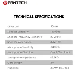 Ігрові навушники з мікрофоном Fantech HQ-55 PORTAL 7.1 Channel RGB - мініатюра 9