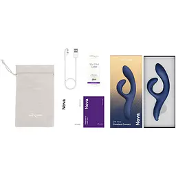 Смарт вібратор-кролик We-Vibe Nova Midnight Blue - мініатюра 6