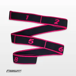Еспандер стрічка EasyFit з петлями для тренувань рожевий (EASY) - мініатюра 5