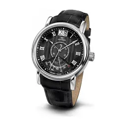 Наручний годинник Seculus 4506.3.7003 black, ss, black leather