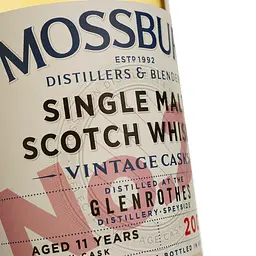 Віскі Mossburn Vintage Casks No 26 Glenrothes 11 років, 46%, 0,7 л - мініатюра 4