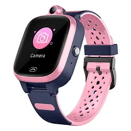 Дитячий смарт годинник-телефон Lemfo B27 з 4G SIM-картою, Wi-Fi, геолокацією GPS та кнопкою SOS Рожевий