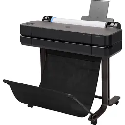 Принтер струменевий кольоровий A1 HP DesignJet T630 24" (2025 Edition), Black, WiFi, 1200x2400 dpi, до 30 сек/стор (формат A1), рулони 279 - 610 мм, USB / GLan, картриджі 712 (5HB09D) - мініатюра 2