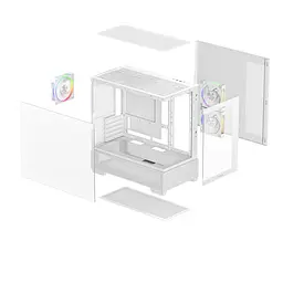 Корпус DeepCool CG380 3F White (R-CG380-WHAGM3-G) без БЖ - мініатюра 3