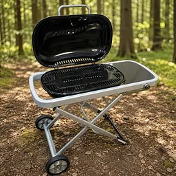 Газовий гриль Weber Traveler 100 х 45 х 80 см / Портативний газовий гриль / Барбекю для природи