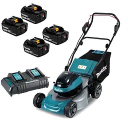 Газонокосарка акумуляторна Makita DLM466 BEO2 (46 см, 20-75 мм, 60 л, BL, LXT)