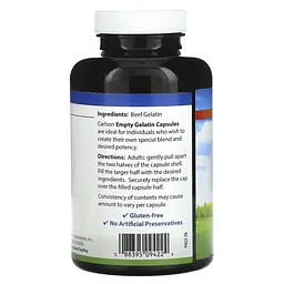 Порожні желатинові капсули Carlson Empty Gelatin Capsules  # 00 великі 150 шт. - мініатюра 2