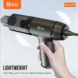 Автомобільний пилосос Biva BVC-03 Portabbe Car Vacuum Cleaner Black - мініатюра 3