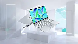 Ноутбук Gigabyte AERO 14.0 QHD+ OLED 90Hz, Intel i7-13700H, 16GB, F1TB, NVD4050-6, W11, сріблястий (AERO_14_BMF-72KZBB4SO) - мініатюра 2