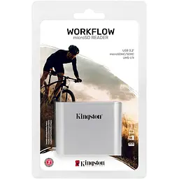 Кардрiдер Kingston iдер Workflow Dual-Slot microSDHC/XC UHS-II Card Reader (WFS-SDC) - мініатюра 3